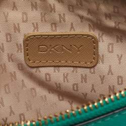 DKNY Green Leather Bryant Park Crossbody Bag