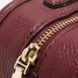 DKNY Burgundy Leather Satchel