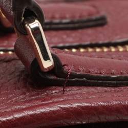 DKNY Burgundy Leather Satchel