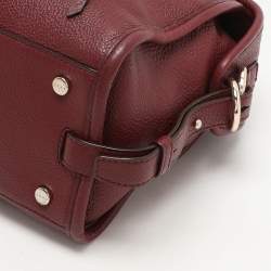 DKNY Burgundy Leather Satchel