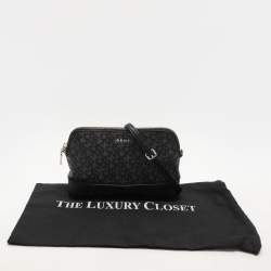 DKNY Grey Leather and PVC Crossbody Bag