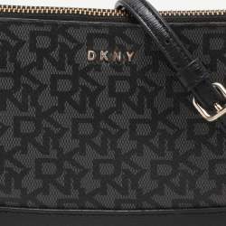 DKNY Grey Leather and PVC Crossbody Bag