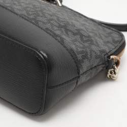 DKNY Grey Leather and PVC Crossbody Bag
