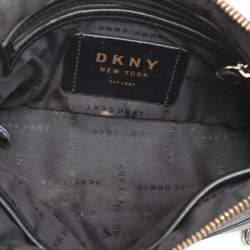 DKNY Grey Leather and PVC Crossbody Bag