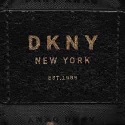DKNY Grey Leather and PVC Crossbody Bag