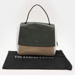 Dkny Tricolor Leather Top Handle Bag