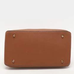 Pre Owned DKNY Brown Leather Bryant Park Shoulder Bags