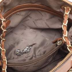 Pre Owned DKNY Brown Leather Bryant Park Shoulder Bags