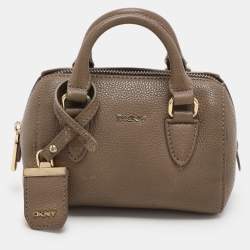 Dkny Beige Leather Satchel