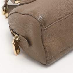 Pre Owned Dkny Beige Leather Satchel