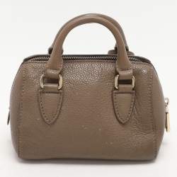 Pre Owned Dkny Beige Leather Satchel