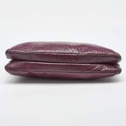 DKNY Purple Leather Lock Chain Shoulder Bag