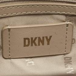 Pre Owned Dkny Brown Leather Small Alison Tote