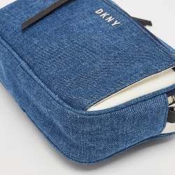 Pre Owned DKNY Blue Denim Abby Camera Crossbody Bag
