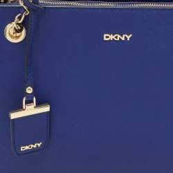 Pre Owned DKNY Blue Leather Bryant Park Chain Tote