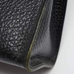 Pre Owned DKNY Black Grain Leather Beekman French Tote