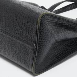 Pre Owned DKNY Black Grain Leather Beekman French Tote