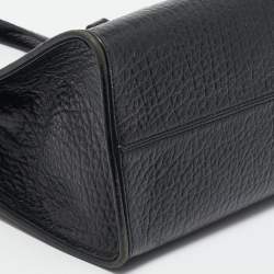Pre Owned DKNY Black Grain Leather Beekman French Tote