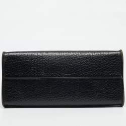 Pre Owned DKNY Black Grain Leather Beekman French Tote