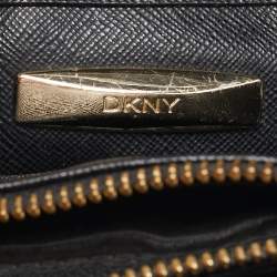 Pre Owned DKNY Black Grain Leather Beekman French Tote