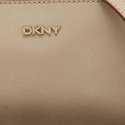 Pre Owned DKNY Beige Leather Sutton Crossbody Bag