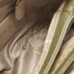 Pre Owned Dkny Olive Green Leather Paige Tote