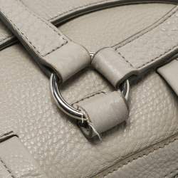 DKNY Grey Leather Convertible Backpack