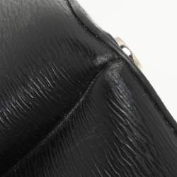 Pre Owned DKNY Black Textured Leather Paige Tote