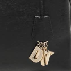 Pre Owned DKNY Black Textured Leather Paige Tote