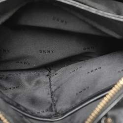 Pre Owned DKNY Black Textured Leather Paige Tote