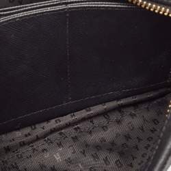 Dkny Black Leather Front Pocket Crossbody Bag
