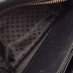 Dkny Black Leather Front Pocket Crossbody Bag