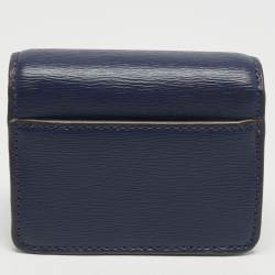 DKNY Navy Blue Leather Elissa Micro Mini Bag
