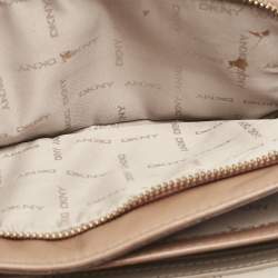 DKNY Brown Quilted Leather Allen Crossbody Bag