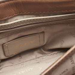 DKNY Brown Quilted Leather Allen Crossbody Bag