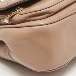 DKNY Brown Quilted Leather Allen Crossbody Bag