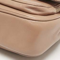 DKNY Brown Quilted Leather Allen Crossbody Bag