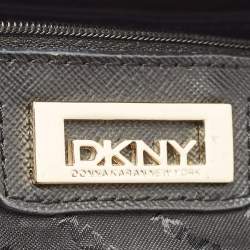 DKNY Navy Blue Leather Chain Flap Shoulder Bag