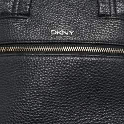 DKNY Black Grain Leather Two Way Backpack