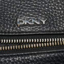 DKNY Black Grain Leather Two Way Backpack