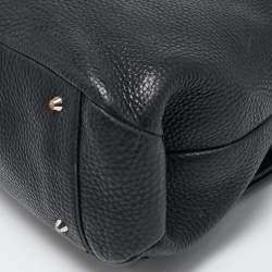 DKNY Black Grain Leather Two Way Backpack