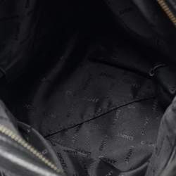 DKNY Black Grain Leather Two Way Backpack