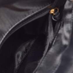 DKNY Black Signature Canvas and Leather Chain Shoulder Bag