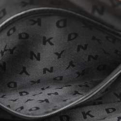 DKNY Brown Signature Coated Canvas Ava Zip Crossbody Bag