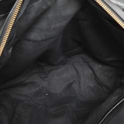 DKNY Black Leather Dome Satchel