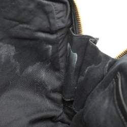 DKNY Black Leather Dome Satchel