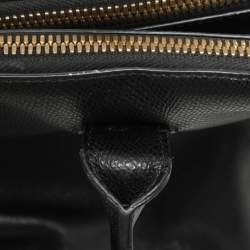 DKNY Black Leather Dome Satchel
