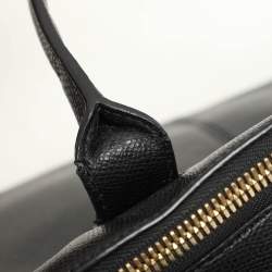 DKNY Black Leather Dome Satchel