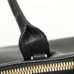 DKNY Black Leather Dome Satchel