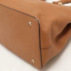 Pre Owned DKNY Brown Leather Bryant Park Satchel